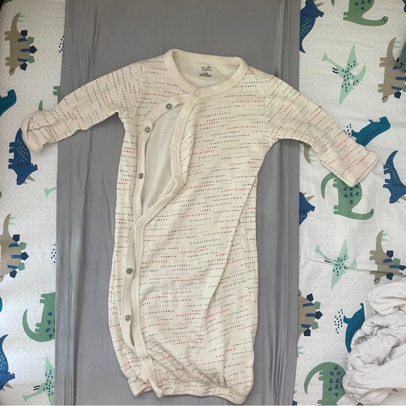 0-6 month Bundle of 1 snap up PJ, and 2 Sleeper Gowns - Picture 2 of 3